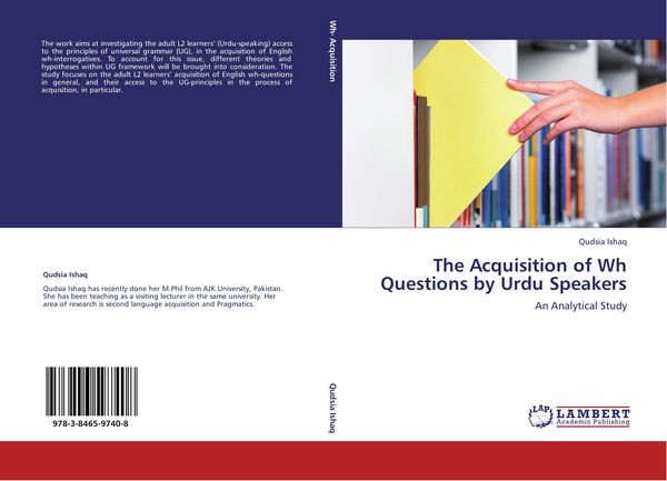 Produktbild: The Acquisition of Wh Questions by Urdu Speakers