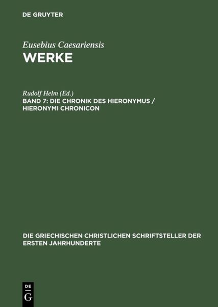 Produktbild: Die Chronik des Hieronymus / Hieronymi Chronicon