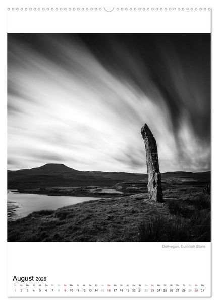 Produktbild: Isle of Skye - Langzeitbelichtungen in Schwarzwei&szlig; (hochwertiger Premium Wandkalender 2026 DIN A2 hoch), Kunstdruck in Hochglanz