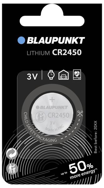 Produktbild: Blaupunkt Knopfzelle CR2450 1 St. Lithium