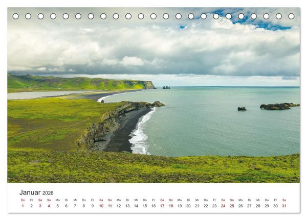 Produktbild: Sommer in Island (Tischkalender 2026 DIN A5 quer), CALVENDO Monatskalender