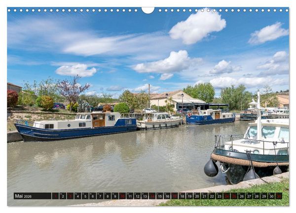 Produktbild: Der K&ouml;nigliche Kanal. Die Wasserstra&szlig;e im Languedoc (Wandkalender 2026 DIN A3 quer), CALVENDO Monatskalender