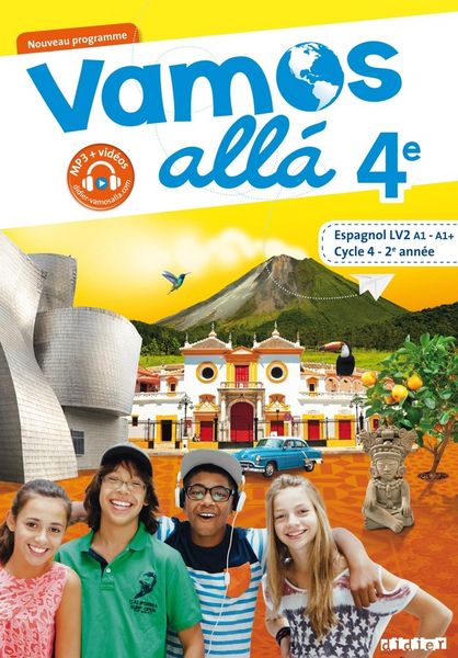 Produktbild: Vamos all&aacute; 4e, Espagnol LV2 A1-A1+, cycle 4, 2&egrave;me ann&eacute;e