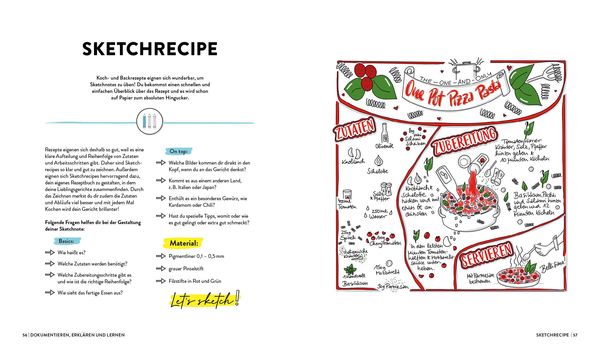 Produktbild: Let's sketch! Alles &uuml;ber Sketchnotes &ndash; Mit Icons und Symbolen Ideen visualisieren, Alltag optimieren, Freizeit organisieren