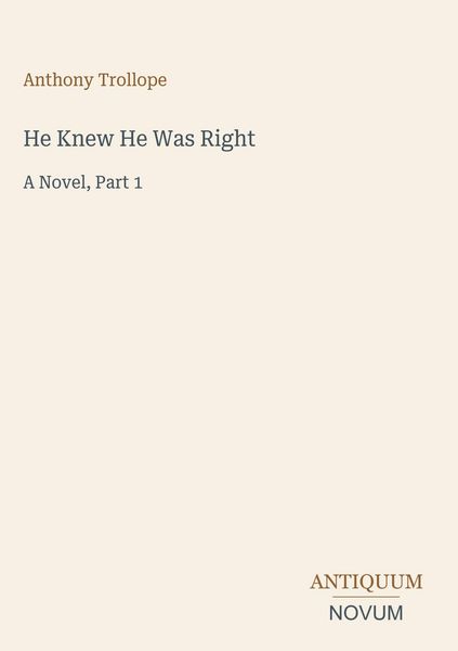 Produktbild: He Knew He Was Right