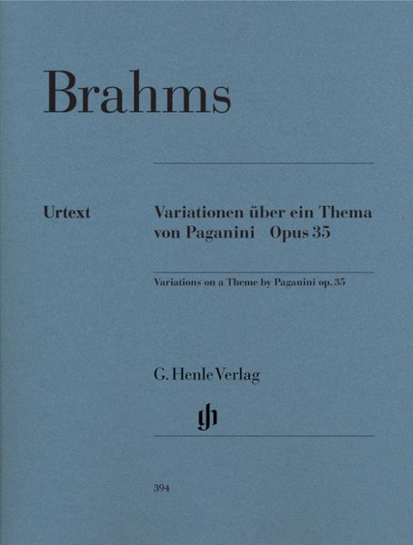 Produktbild: Johannes Brahms - Paganini-Variationen op. 35
