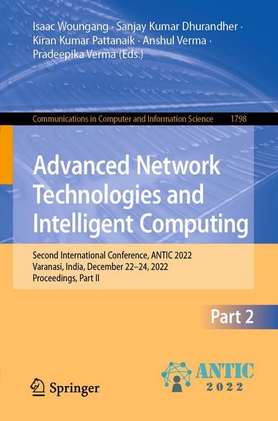Produktbild: Advanced Network Technologies and Intelligent Computing
