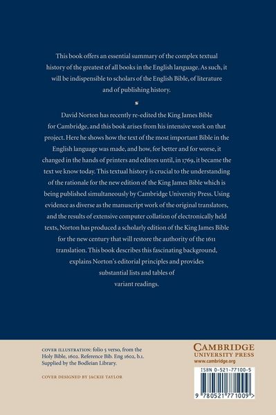 Produktbild: A Textual History of the King James Bible