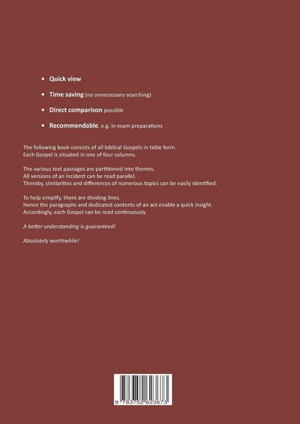 Produktbild: The Four Gospels at a Glance