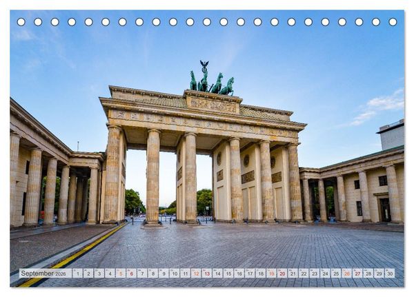 Produktbild: Berlin Stadtspaziergang (Tischkalender 2026 DIN A5 quer), CALVENDO Monatskalender
