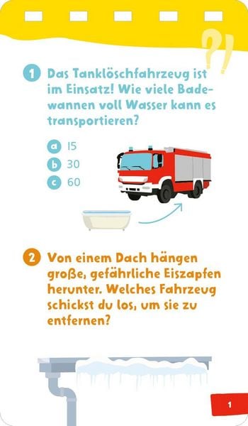 Produktbild: WAS IST WAS Kids Quiz + Spiel Feuerwehr