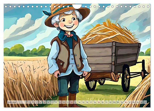 Produktbild: Kinderlieder - In Bildern (Wandkalender 2026 DIN A4 quer), CALVENDO Monatskalender
