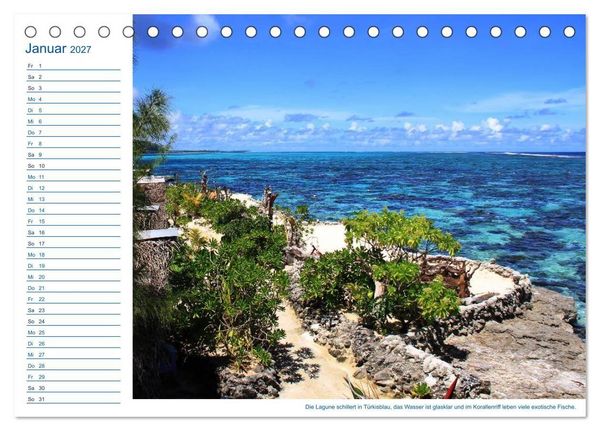 Produktbild: S&uuml;dsee-Insel Mo'orea (Tischkalender 2027 DIN A5 quer), CALVENDO Monatskalender