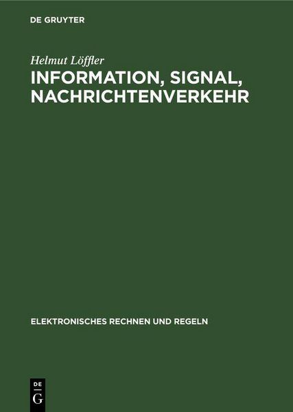 Produktbild: Information, Signal, Nachrichtenverkehr