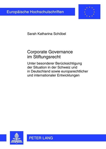 Produktbild: Corporate Governance im Stiftungsrecht