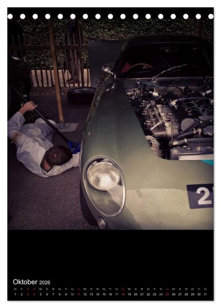 Produktbild: MotorSchau Goodwood Revival (Tischkalender 2026 DIN A5 hoch), CALVENDO Monatskalender