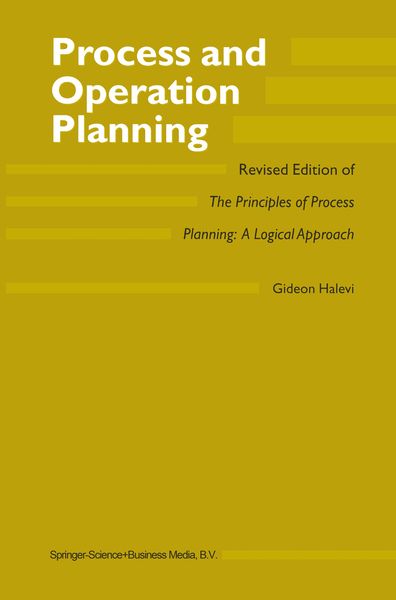 Produktbild: Process and Operation Planning