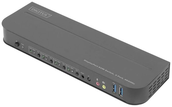 Digitus DS-12890 4 Port KVM-Extender DisplayPort , HDMI Maus, Tastatur 3840 x 2160 Pixel