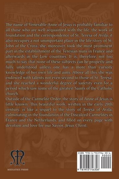 Produktbild: The Life of the Venerable Anne of Jesus