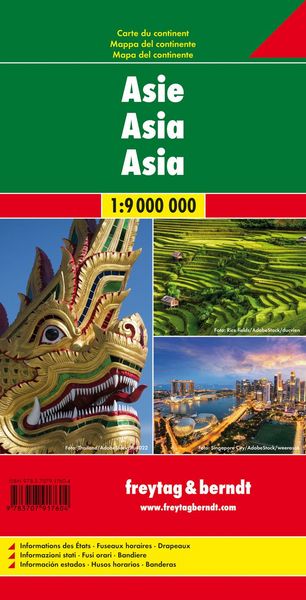 Produktbild: freytag & berndt Stra&szlig;enkarte Asien 1:9 Mio.