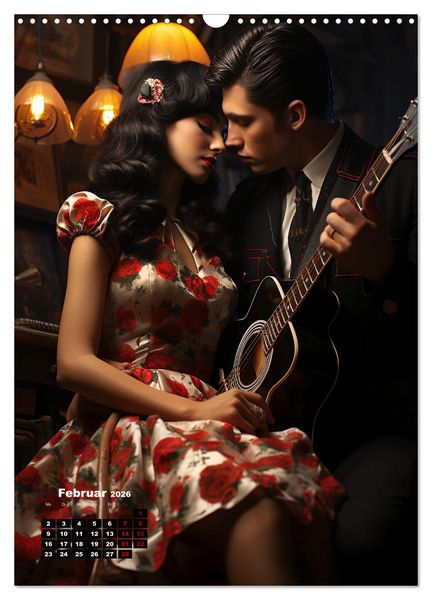 Produktbild: Rockabilly (Wandkalender 2026 DIN A3 hoch), CALVENDO Monatskalender