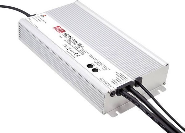 Produktbild: Mean Well MW HLG-600H-48A LED-Treiber, LED-Trafo Konstantspannung, Konstantstrom 600W 12.5A 48 V/DC PFC-Schaltkreis