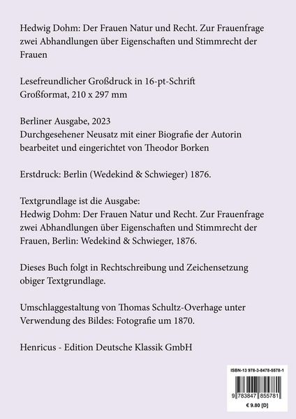 Produktbild: Der Frauen Natur und Recht (Gro&szlig;druck)