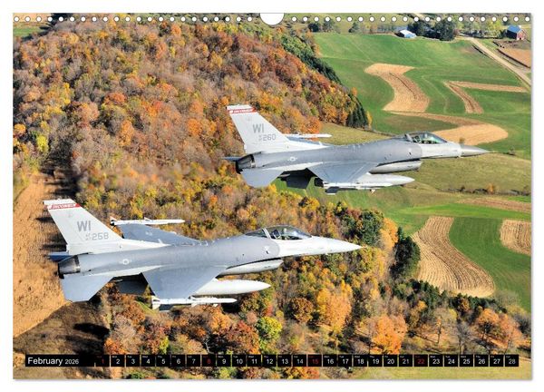 Produktbild: U.S. Aircraft - Fighting Jets (Wall Calendar 2026 DIN A3 landscape), CALVENDO 12 Month Wall Calendar