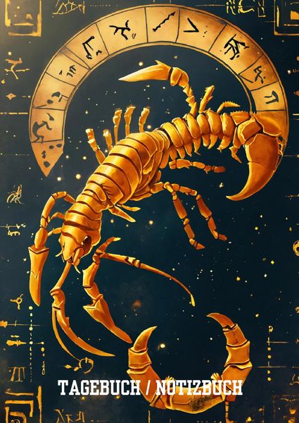 Produktbild: Tagebuch / Notizbuch Sternzeichen Skorpion