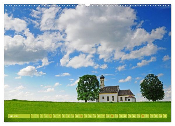 Produktbild: Romantische Kirchen und Kapellen (Wandkalender 2026 DIN A2 quer), CALVENDO Monatskalender