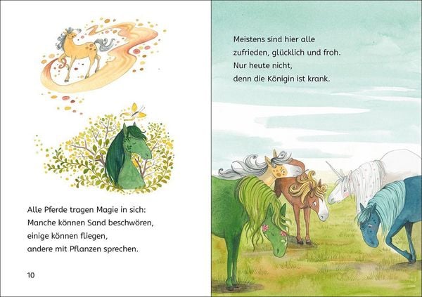 Produktbild: Lesel&ouml;wen 1. Klasse - Die Insel der magischen Pferde