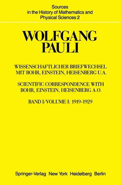 Produktbild: Wissenschaftlicher Briefwechsel mit Bohr, Einstein, Heisenberg u.a.