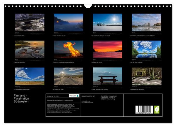 Produktbild: Finnland - Faszination S&uuml;dwesten (Wandkalender 2026 DIN A3 quer), CALVENDO Monatskalender