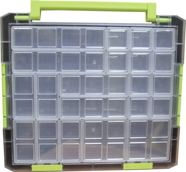 Produktbild: VISO Sortimentskoffer (L x B x H) 375 x 70 x 425 mm Anzahl F&auml;cher: 21 feste Unterteilung Inhalt 1 St.