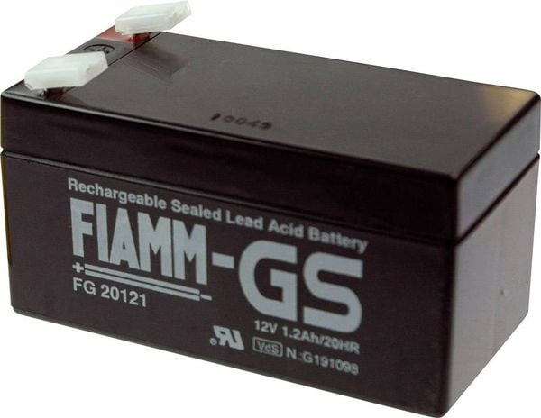 Fiamm Pb-12-1,2-4,8 FG20121 Bleiakku 12V 1.2Ah Blei-Vlies (AGM) (B x H x T) 97 x 57 x 48mm Flachstecker 4.8mm Wartungsfr
