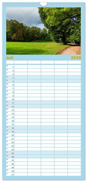 Produktbild: Familienplaner 2026 - Residenzstadt Gotha - Reise durch das sch&ouml;ne Th&uuml;ringen mit 5 Spalten (Wandkalender, 21 x 45 cm) CALVENDO