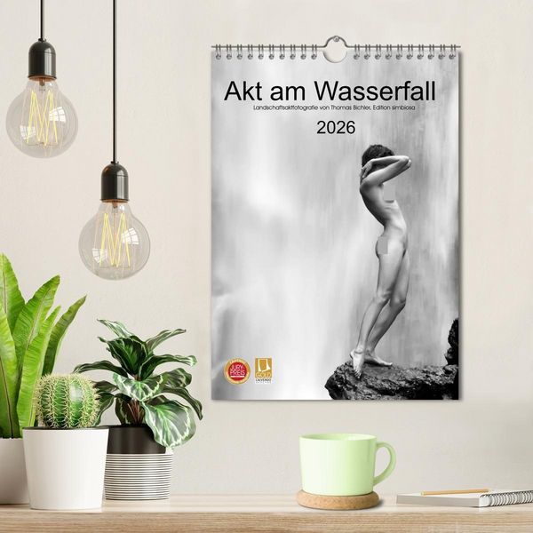 Produktbild: Akt am Wasserfall (Wandkalender 2026 DIN A4 hoch), CALVENDO Monatskalender