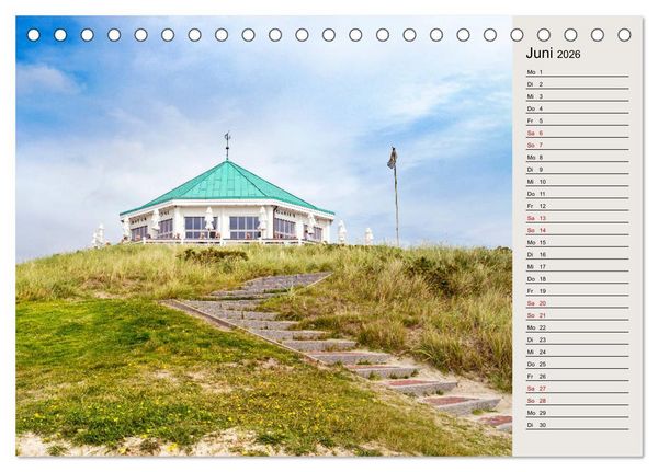 Produktbild: NORDERNEY Geburtstagskalender mit Planerfunktion (Tischkalender 2026 DIN A5 quer), CALVENDO Monatskalender
