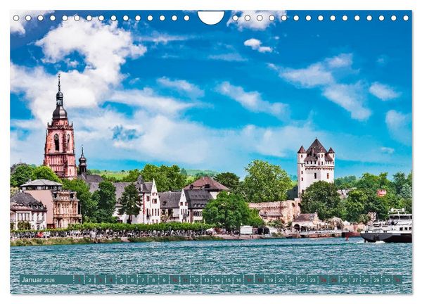 Produktbild: Eltville am Rhein - Wein, Sekt, Rosen (Wandkalender 2026 DIN A4 quer), CALVENDO Monatskalender