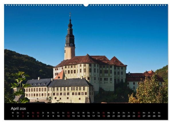 Produktbild: S&auml;chsische Burgen und Schl&ouml;sser (hochwertiger Premium Wandkalender 2026 DIN A2 quer), Kunstdruck in Hochglanz