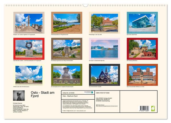 Produktbild: Oslo - Stadt am Fjord (Wandkalender 2026 DIN A2 quer), CALVENDO Monatskalender