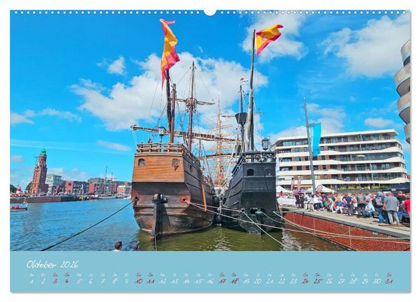 Produktbild: SAIL Bremerhaven. Segelspektakel zum Wegtr&auml;umen (hochwertiger Premium Wandkalender 2026 DIN A2 quer), Kunstdruck in Hochglanz