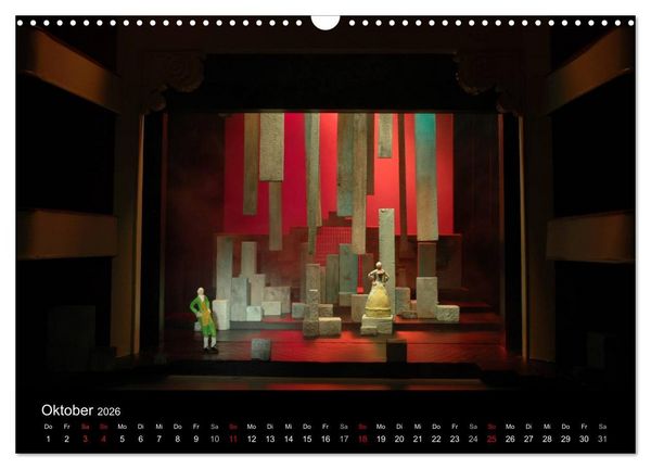Produktbild: B&uuml;hnenbildmodelle (Wandkalender 2026 DIN A3 quer), CALVENDO Monatskalender