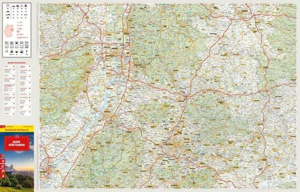 Produktbild: MARCO POLO Reisekarte Deutschland 11 Baden-W&uuml;rttemberg 1:225.000