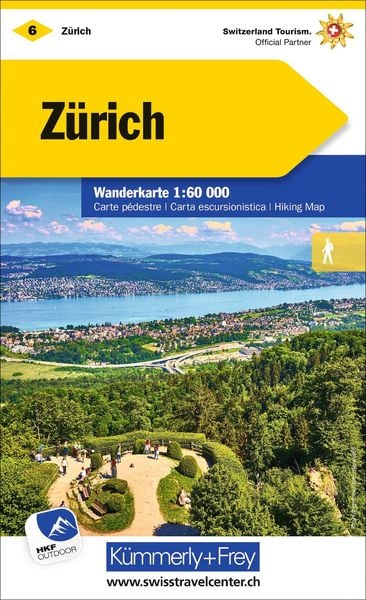 Produktbild: Z&uuml;rich Wanderkarte Nr. 06