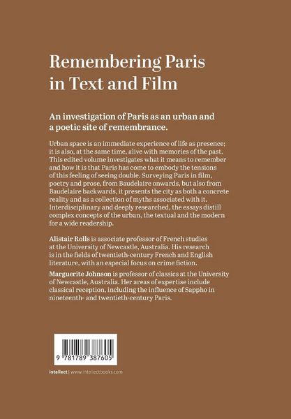 Produktbild: Remembering Paris in Text and Film