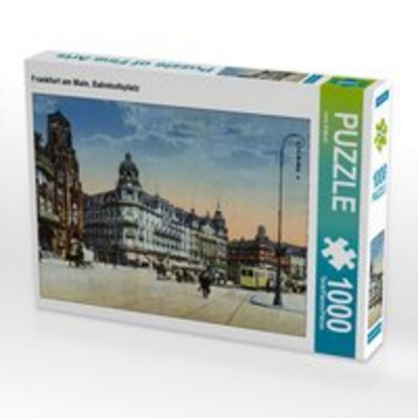 CALVENDO Puzzle Frankfurt am Main, Bahnhofsplatz 1000 Teile Lege-Größe 64 x 48 cm Foto-Puzzle Bild von Jens Siebert