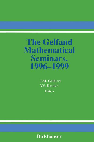 Produktbild: The Gelfand Mathematical Seminars, 1996&ndash;1999