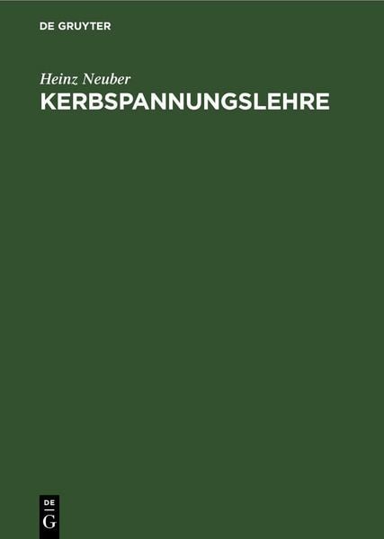 Produktbild: Kerbspannungslehre