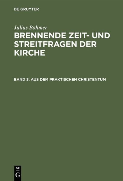 Produktbild: Aus dem praktischen Christentum